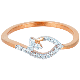 Elegant Sleek Tri Petal Diamond Rings