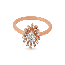 Beguiling Floral Diamond Ring
