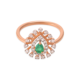 Effulgent Floral Diamond Ring
