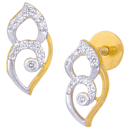 Adorable Shell type Diamond Earrings