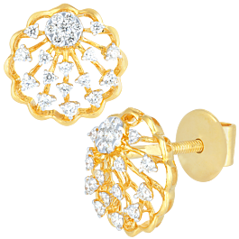 Dynamic Adorable Floral Diamond Earrings