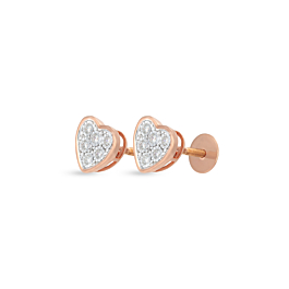 Lovely Pretty Heartin Diamond Earrings