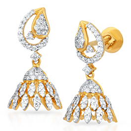Magnificent Lighting Jhumkas Diamond Earrings