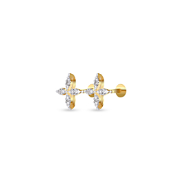 Fabulous Floral Diamond Earrings