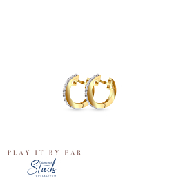 Dainty Sleek Diamond Earrings - Play By It Ear Collection