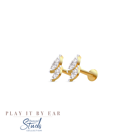 Fancy Dew Drop Diamond Earrings - Play By It Ear Collection