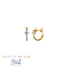 Elegant Round Diamond Earrings - Play By It Ear Collection