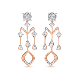 Sparkling Fancy Diamond Earrings