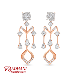 Sparkling Fancy Diamond Earrings