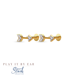 Stunning Arrow Diamond Earrings - Play By It Ear Collection