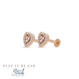 Stellar Heartin Diamond Earrings - Play By It Ear Collection