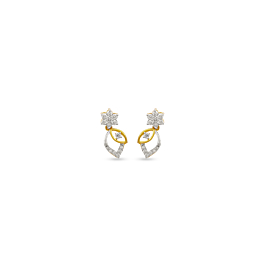 Elegant Flower Diamond Earrings