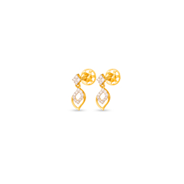 Gorgeous Mango Shaped Diamond Earrings