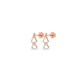 Pretty Conical Diamond Earrings