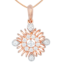 Spiral Sparkling Lovely Diamond Pendants