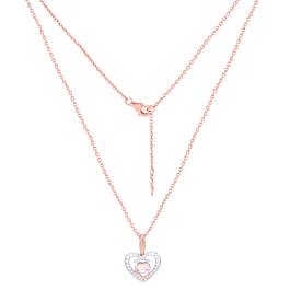  Ravishing Double Heart Diamond Necklaces