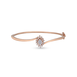 Adorned Floral Diamond Bracelet