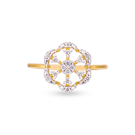 Shimmering Little Floret Diamond Rings