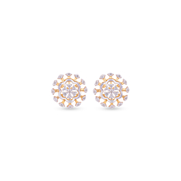 Fabulous Sparkling Rays Diamond Earrings