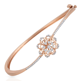 Captivating Floral Diamond Bracelet