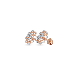 Magnificent Floral Diamond Earrings