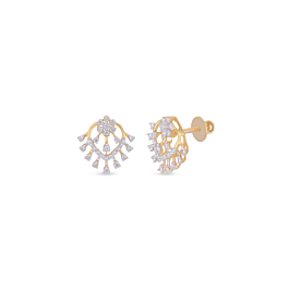 Glorious Floral Diamond Earrings