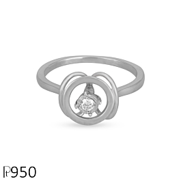 Elegant Single Stone Platinum Rings