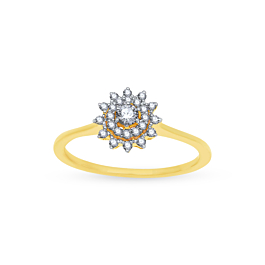 Sleek Design with Sparkling Diamond Ring-EF IF VVS-18kt Rose Gold-7