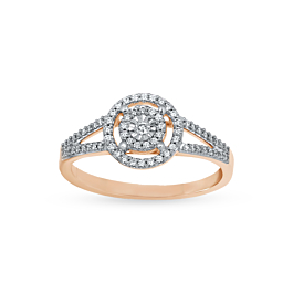 Fabulous Floral Design Diamond Ring