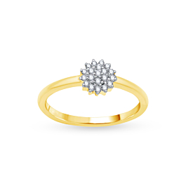 Beseeching Floral Design Diamond Ring-EF IF VVS-18kt Rose Gold-7