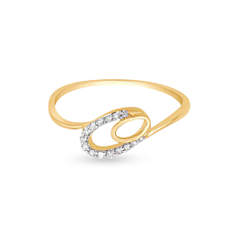 Lovely Oval Design Diamond Ring-EF IF VVS-18kt Rose Gold-7