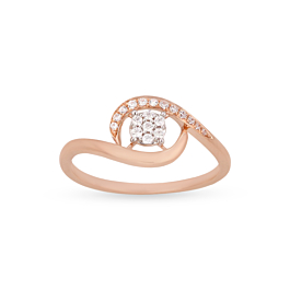 Lovely Latest Collection Diamond Ring-EF IF VVS-18kt Rose Gold-7