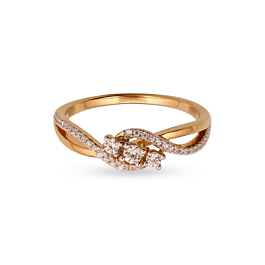 Latest Collection with Sparkling Diamond Ring-EF IF VVS-18kt Rose Gold-7