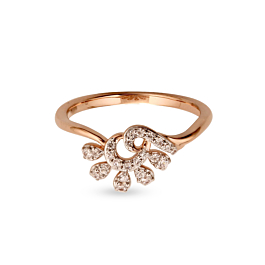 Lovely Latest Collection Diamond Ring-EF IF VVS-7-18kt Yellow Gold