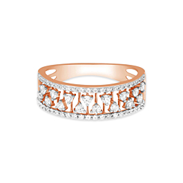 Mesmerizing Band Pattern Diamond Ring