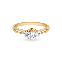 Beautiful Crown Design Diamond Ring-EF IF VVS-18kt Rose Gold-7