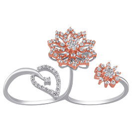Sparkling Floral Diamond Rings
