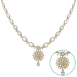 Delicate Sunrays Diamond Necklace