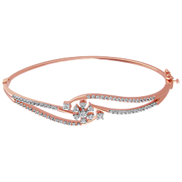 Charming Floral Diamond Bracelets-5.5