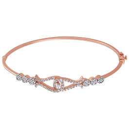 Pretty Floral Diamond Bracelet-5.5