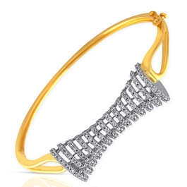 Sleek Spiral Diamond Bracelets
