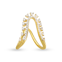 Elegant Vanki Diamond Ring-EF IF VVS-18kt Yellow Gold-7