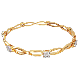 Exquisite Spiral Diamond Bracelets