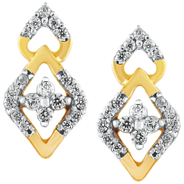Alluring Geometric Diamond Earrings