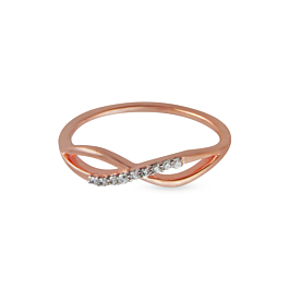 Exquisite Infinity Pattern Diamond Rings-EF IF VVS-18kt Rose Gold-7