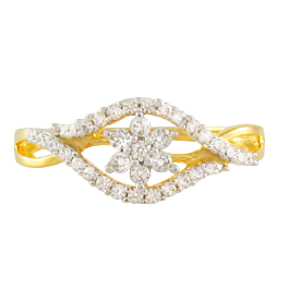 Modern Floral Diamond Rings