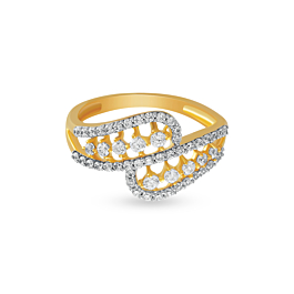 Ravishing Spiral Diamond Rings-EF IF VVS-18kt Rose Gold-7