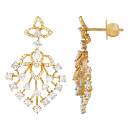 Exquisite Dainty Diamond Earrings-EF IF VVS-18kt Rose Gold
