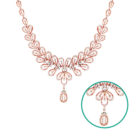 Sublime Sparkling Floral Diamond Necklaces