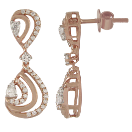 Eclectic Triangular Diamond Earrings